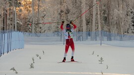 Lavio Müller SUI Junior World Champion 2026 captured during Middle Distance 