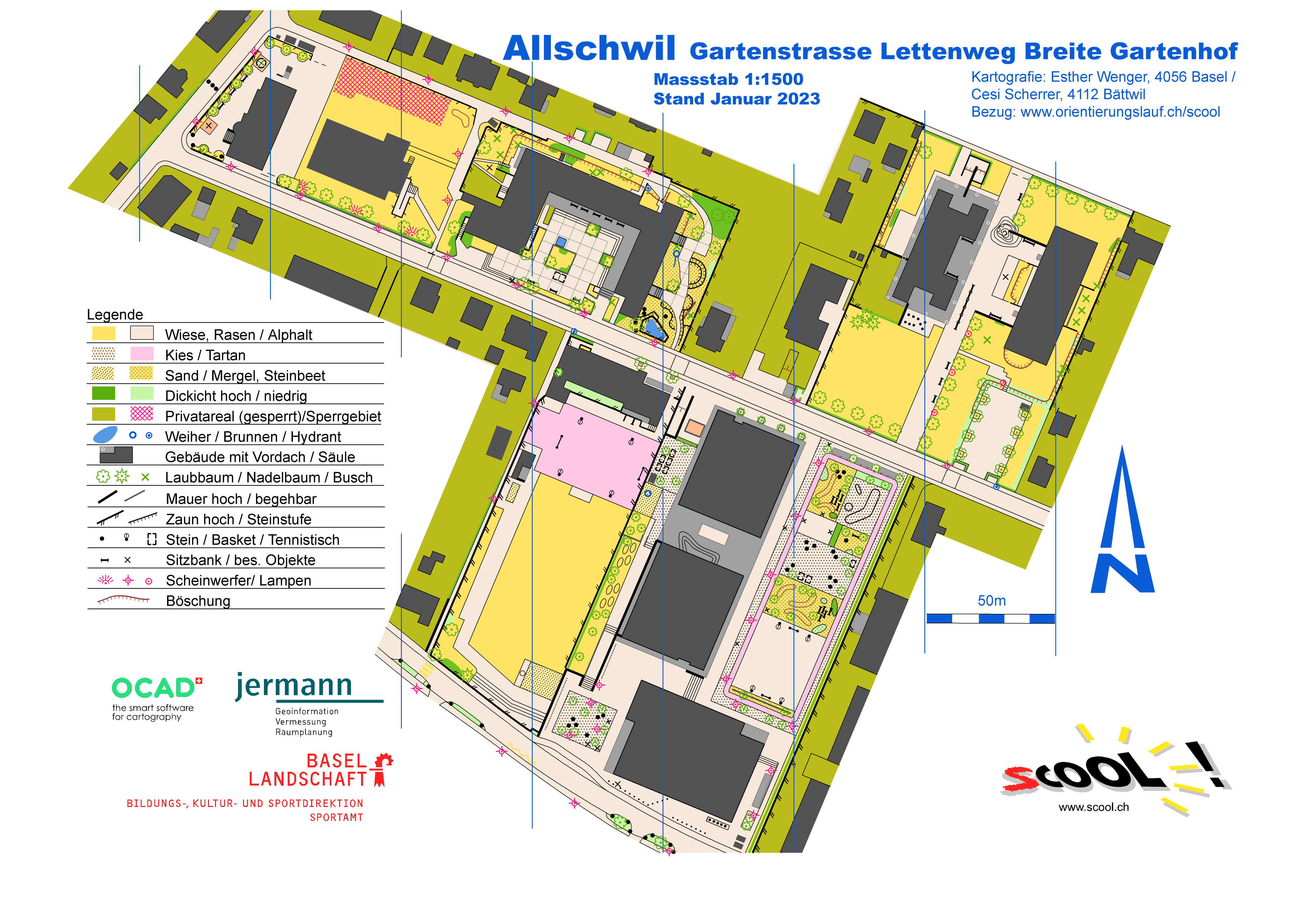 Allschwil Gartenstrasse Lettenweg Breite